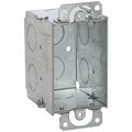 Southwire Electrical Box, 14 cu in, Wall Box, 1 Gang, Steel, Rectangular G602-UPC